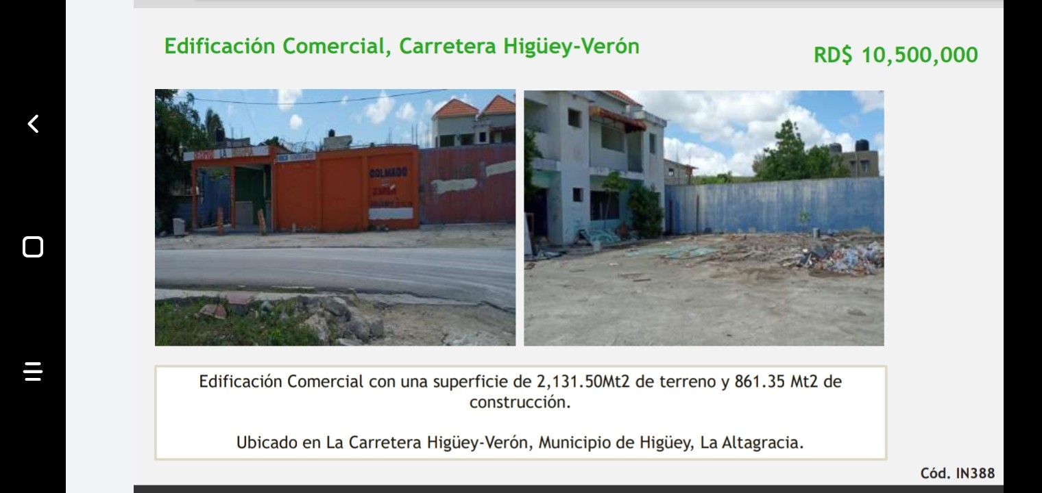 oficinas y locales comerciales - Local comercial carretera Higüey Veron