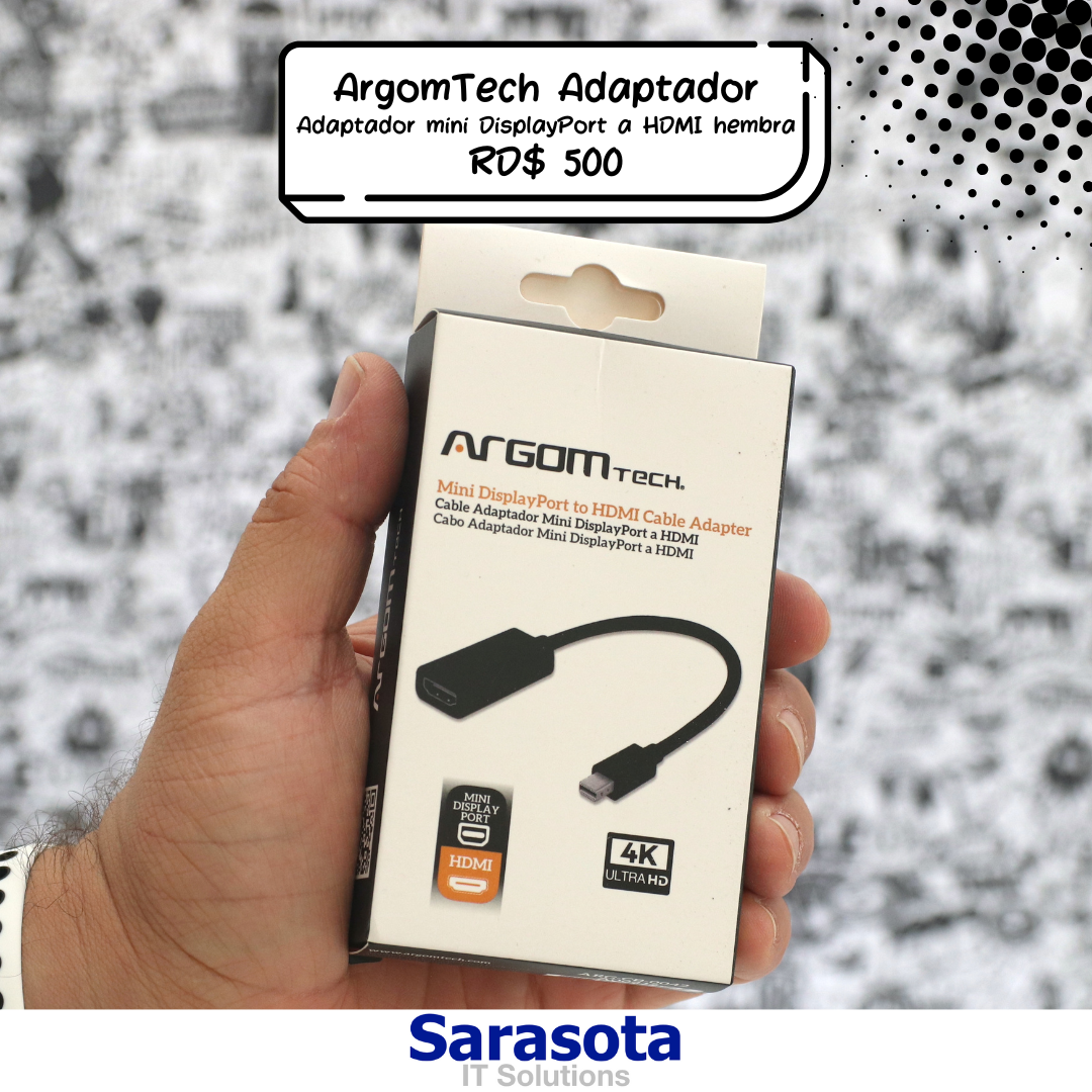 accesorios para electronica - Argom Tech MiniDP a HDMI 4K