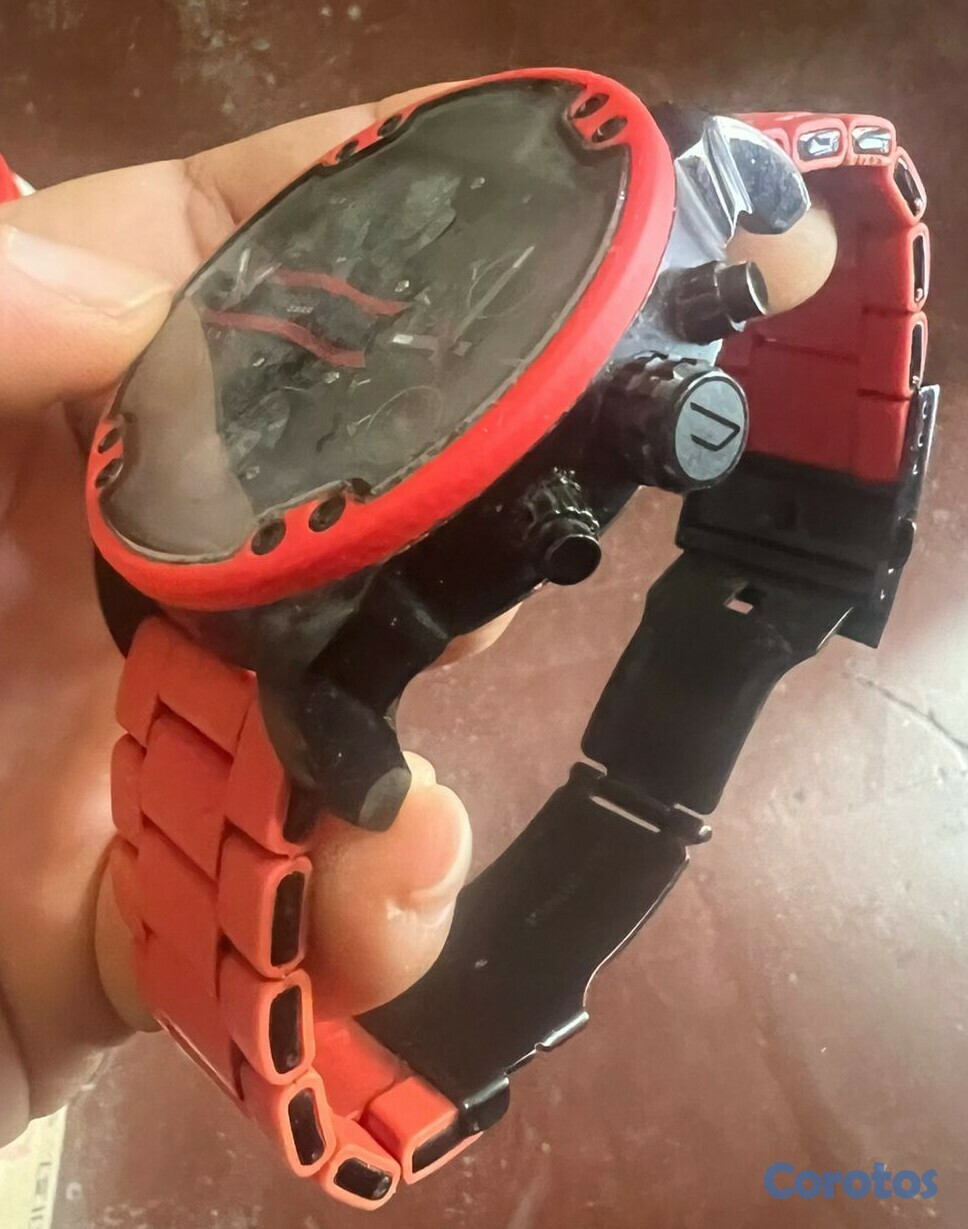 joyas, relojes y accesorios - Reloj Diesel Mr Daddy 2.0 ROJO Correa Silicona 1 M 2