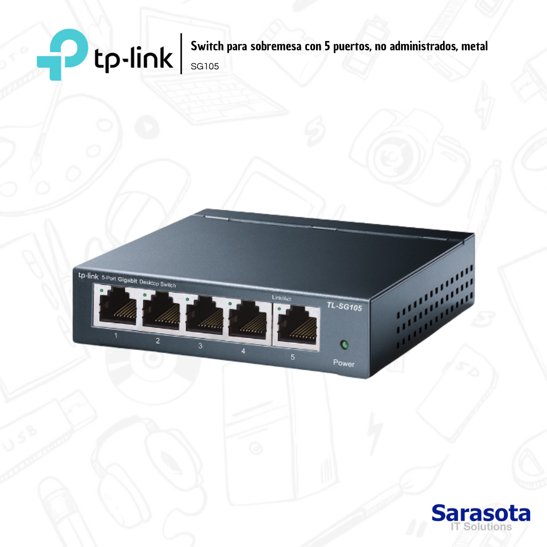 accesorios para electronica -  Tp-Link Switch Gigabit 5 puertos SG105 0