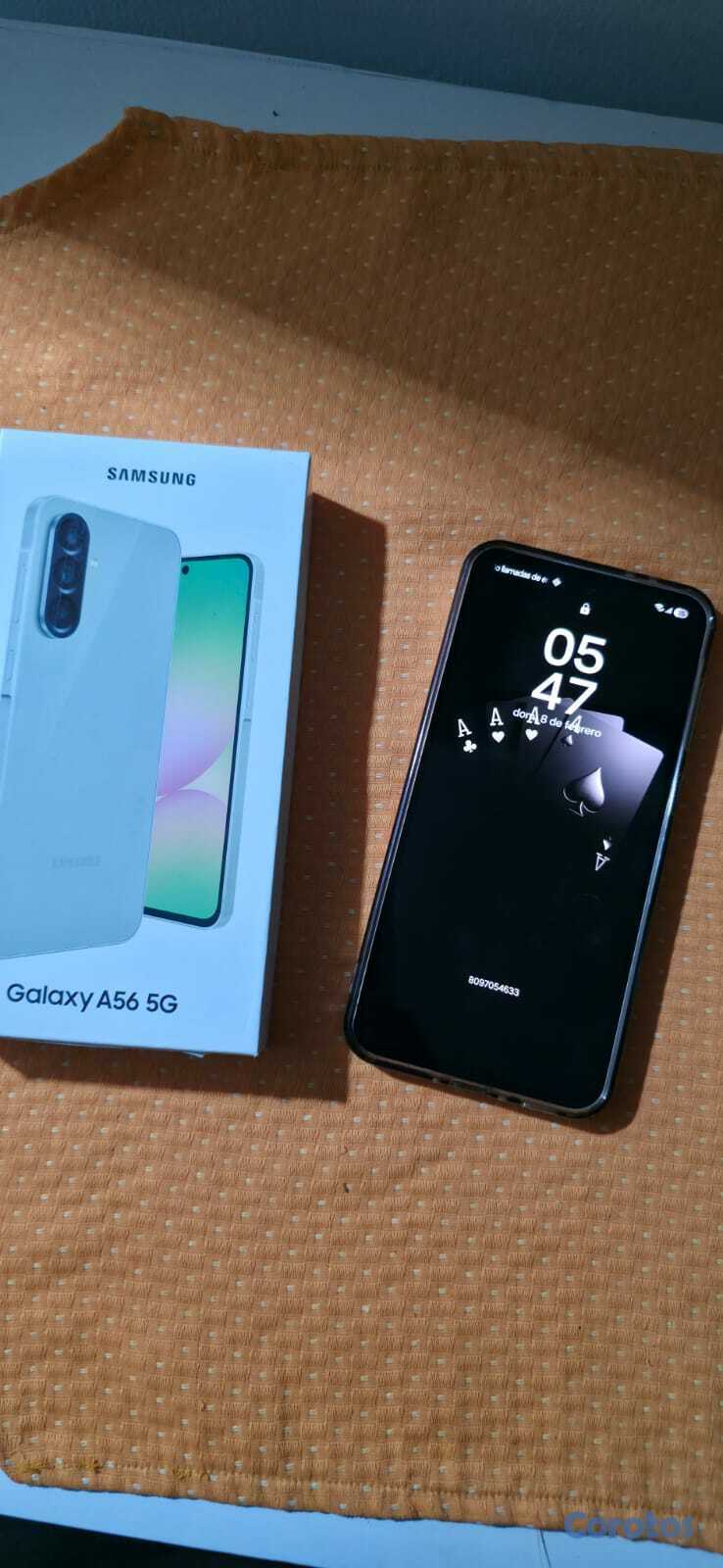 celulares y tabletas - Vendo Galaxy A56 usado como nuevo , NEGOCIABLE 7