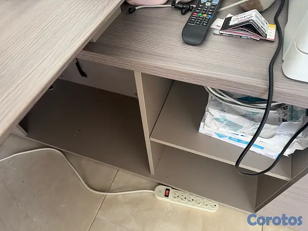 muebles y colchones - De oportunidad Estante  Ejecutivo y Escritorio tipo L para Oficina  4