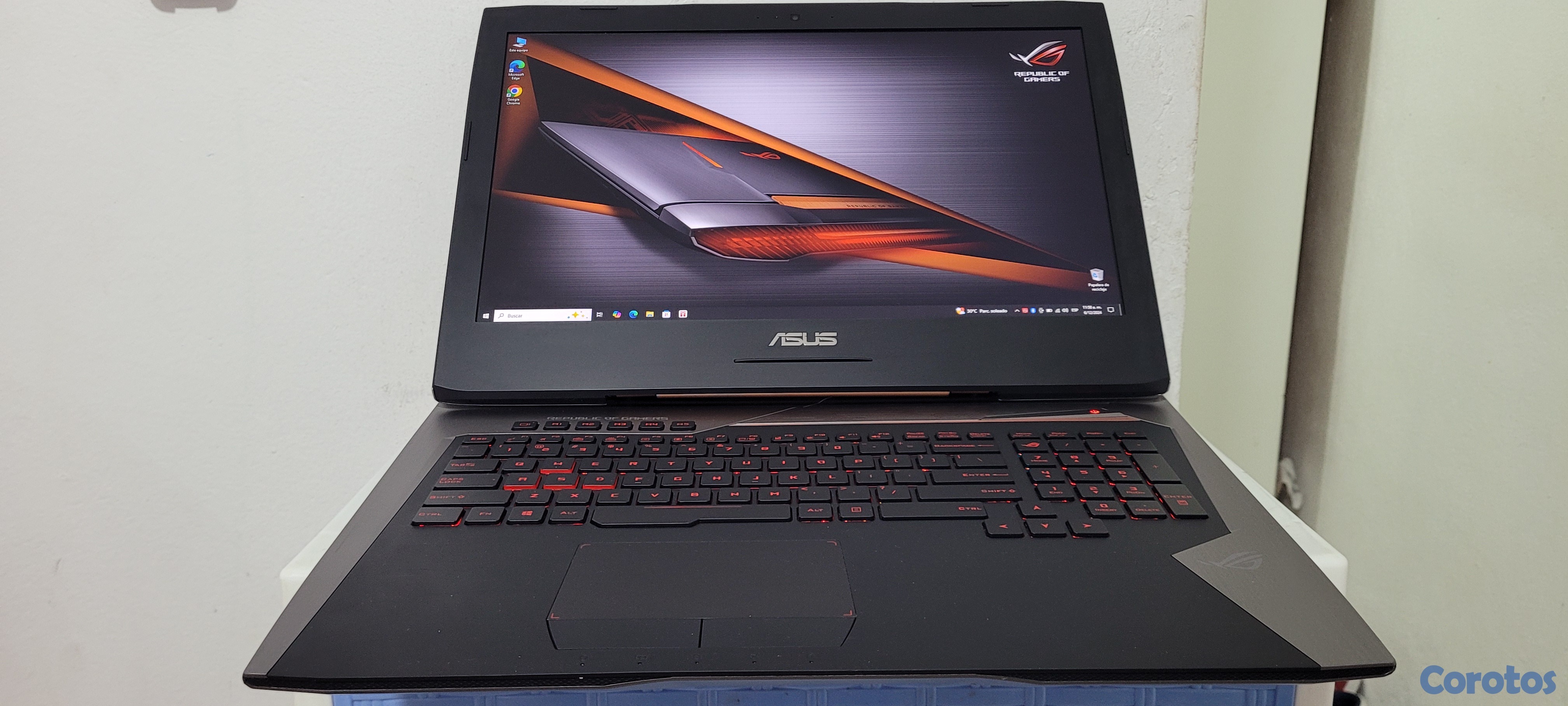 computadoras y laptops - Asus Gamer Core i7 2.7ghz Ram 32gb ddr4 Disco 256gb y 1tb Nvidea Gtx 1070 8gb  1