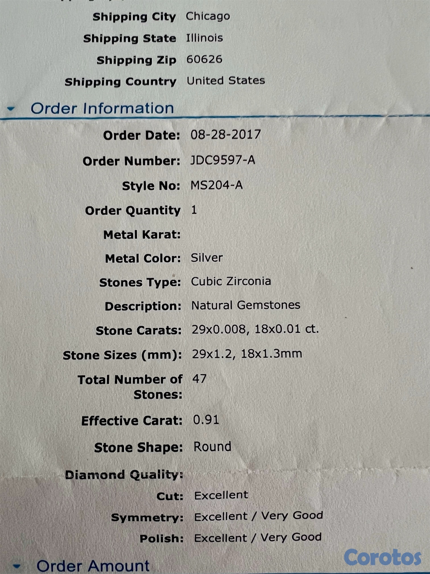 joyas, relojes y accesorios - Anjolee ~ Anillo compromiso 6