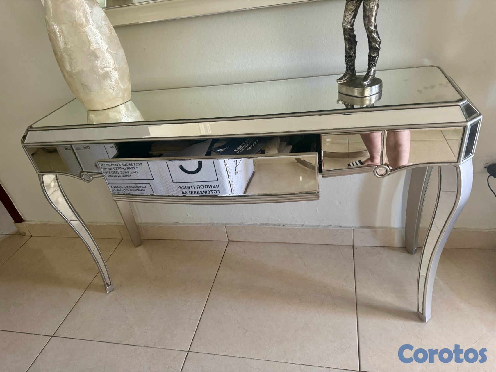 decoración y accesorios - Hermosa Repisa de Espejos y madera .  2