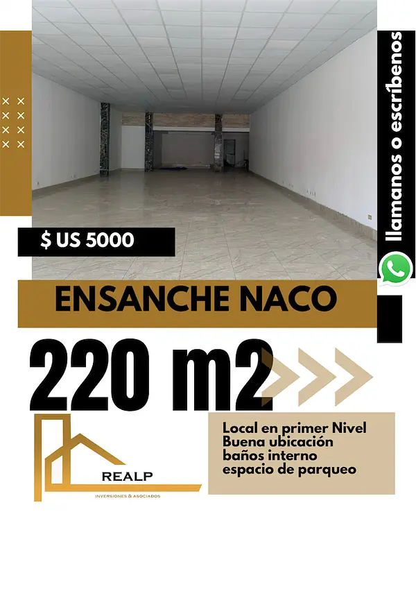 oficinas y locales comerciales - Local en naco con excelente visibilidad 1