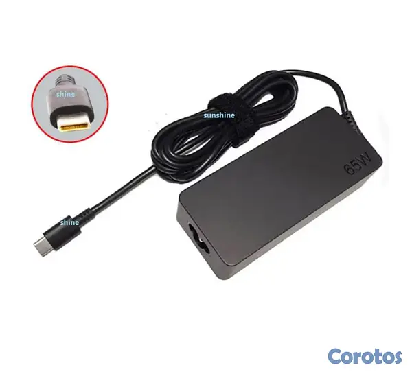 celulares y tabletas - cargador Lenovo tipo c diaponible 65W  3