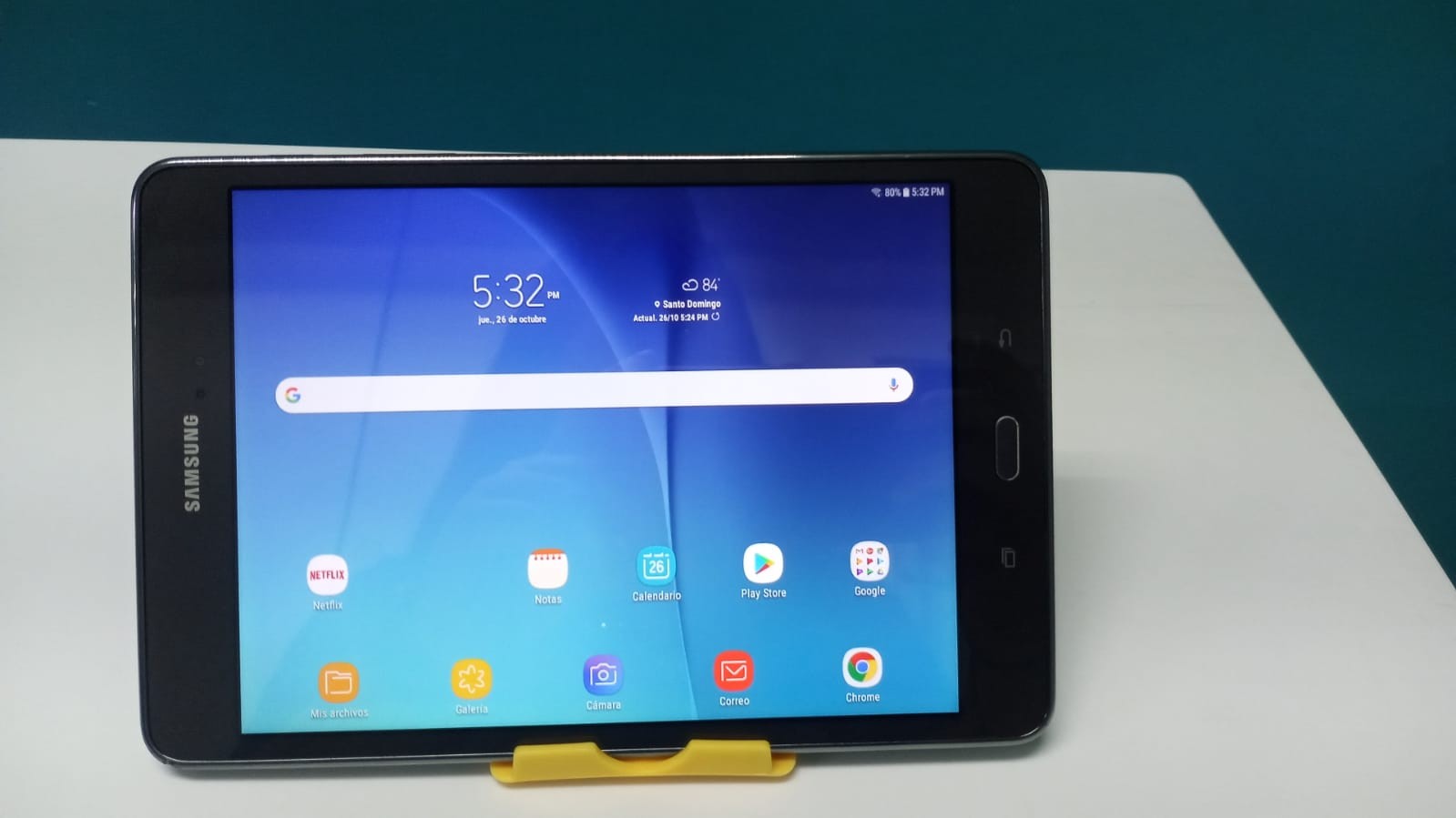 celulares y tabletas - RD$3,000     Tablet Samsung Galaxy Tab4, INCLUYE CABLE                           4