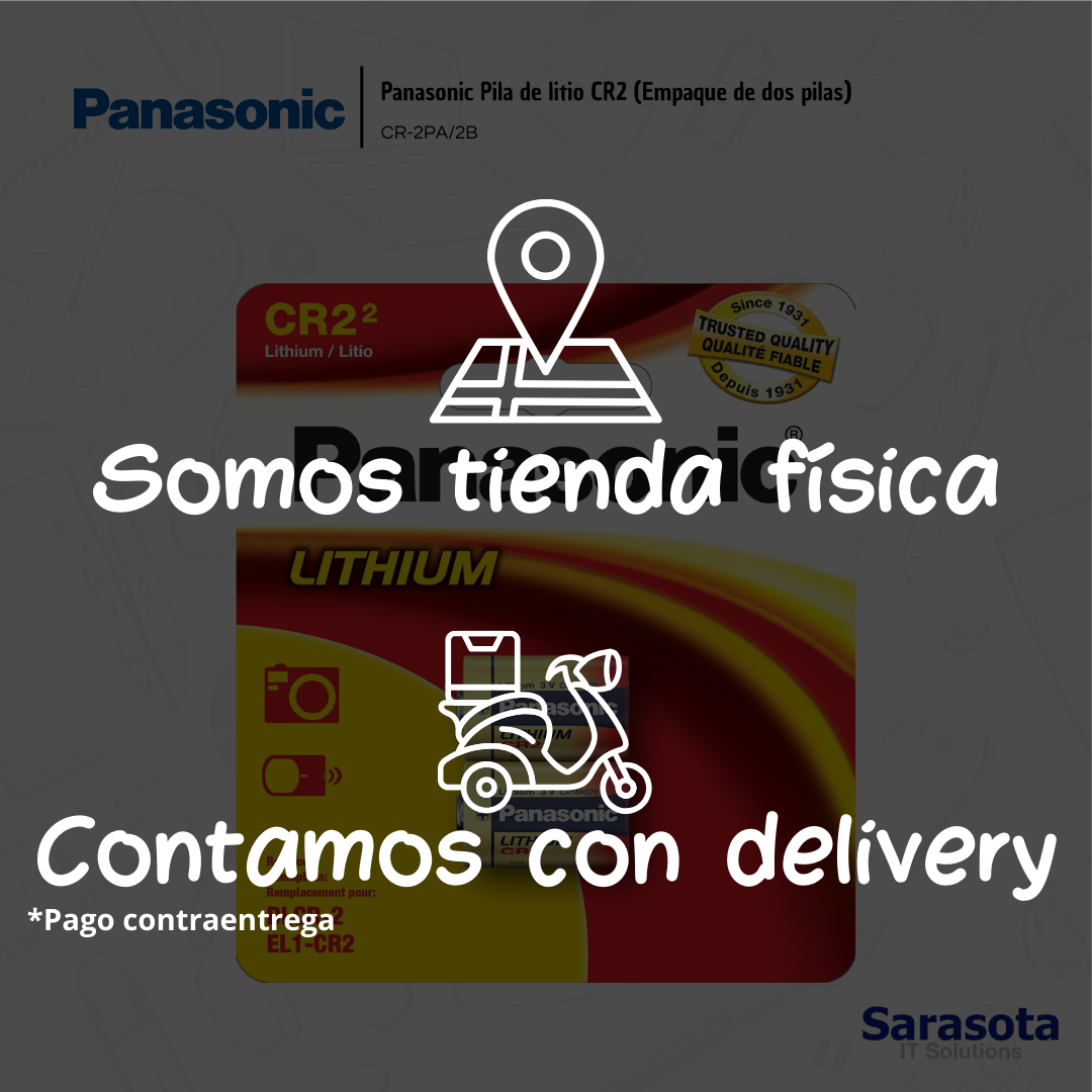 accesorios para electronica - Pila de litio CR2 (Empaque de dos pilas) Panasonic 1