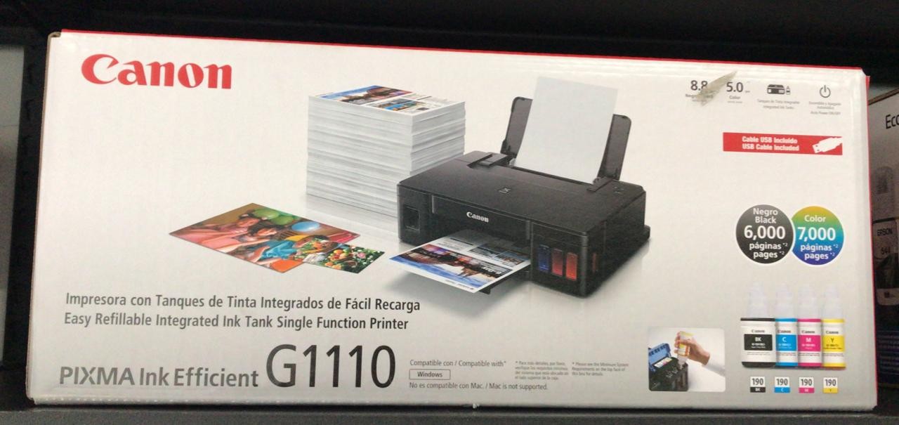 impresoras y scanners - impresora canon  pixma G 1110  solo imprime 
