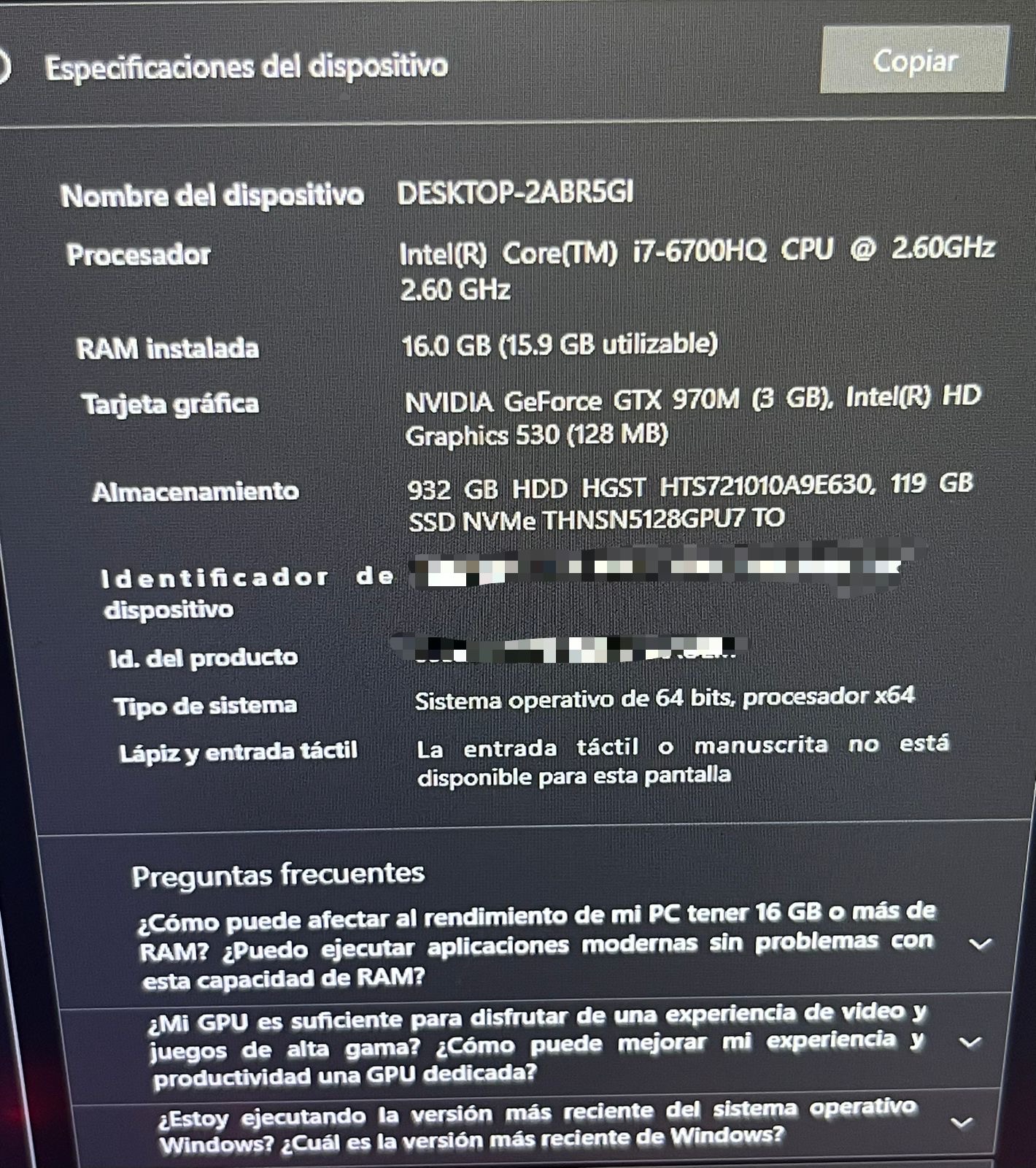 computadoras y laptops - MSI GE72 60F Apache pro (Leer descripcion). 0