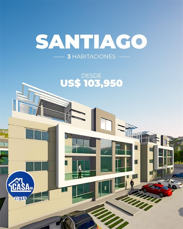 apartamentos - Apartamentos en Planos en Santiago. 
Próximo al jardín botánico 