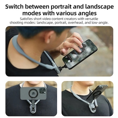celulares y tabletas - Soporte magnético de cuello para telefonos y GoPro 2