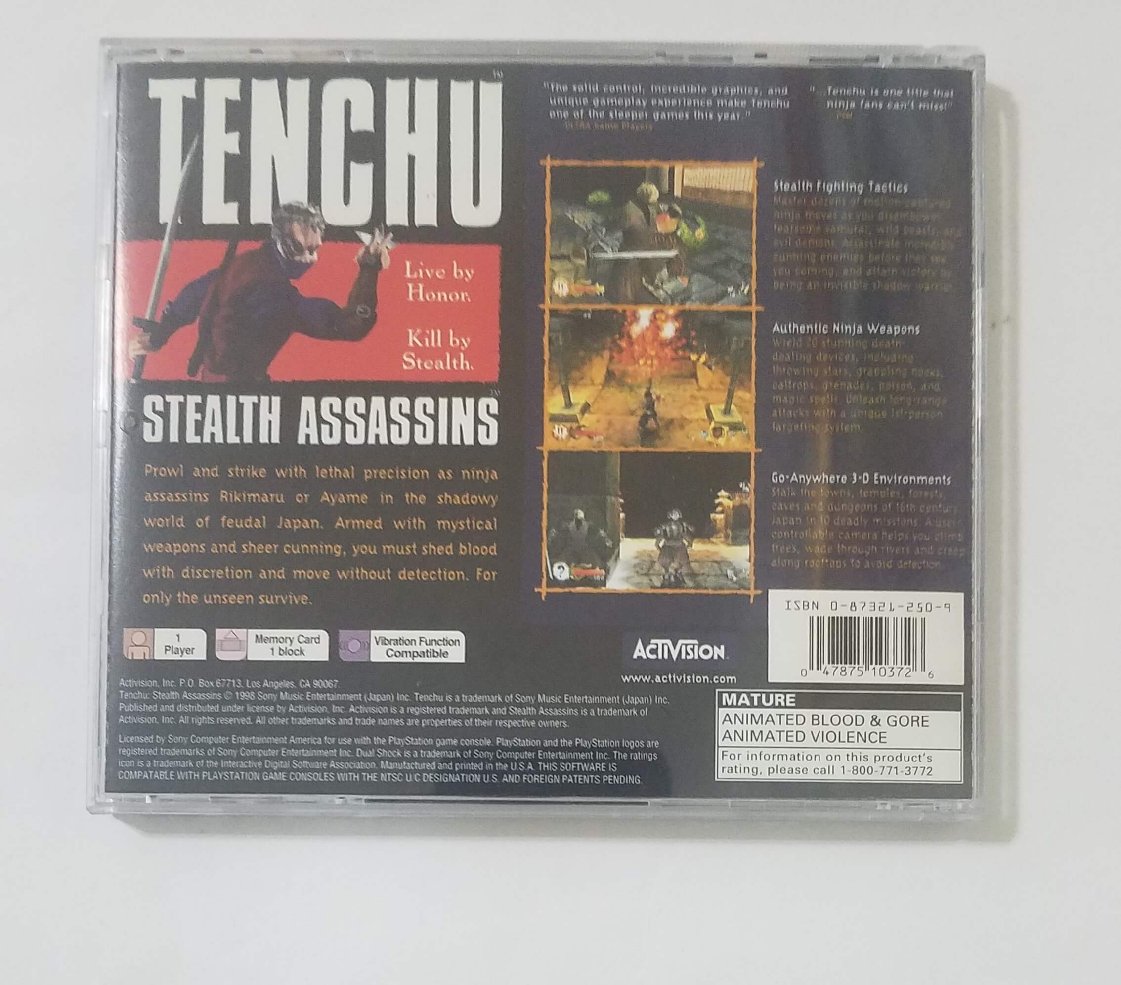 consolas y videojuegos - Tenchu: Stealth Assassins de PlayStation 1 (PS1)  3