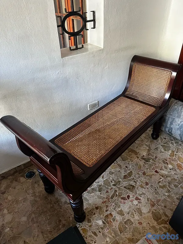 muebles y colchones - Banqueta de caoba  2