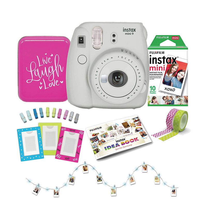 camaras y audio - Fujifilm Instax Mini 9 Color Blanca en Combo Camara de Fotos Instantanea
