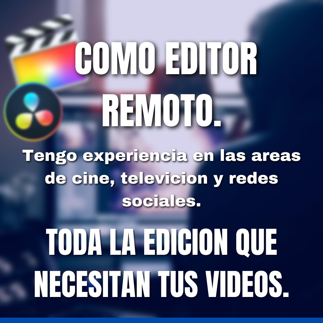servicios profesionales - EDICION DE VIDEOS!