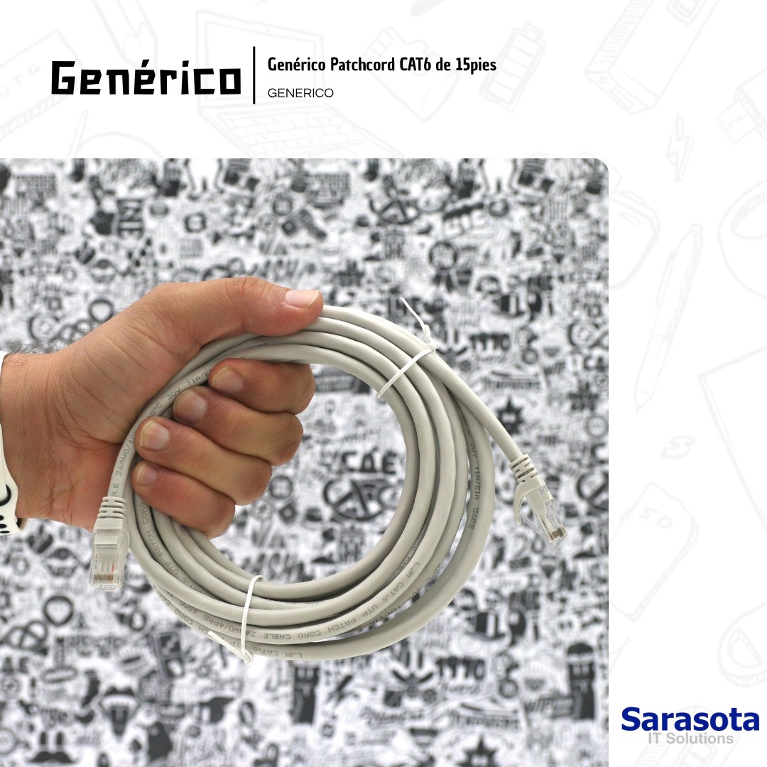 accesorios para electronica - Patch Cord RJ45 CAT6 de 15 pies 1