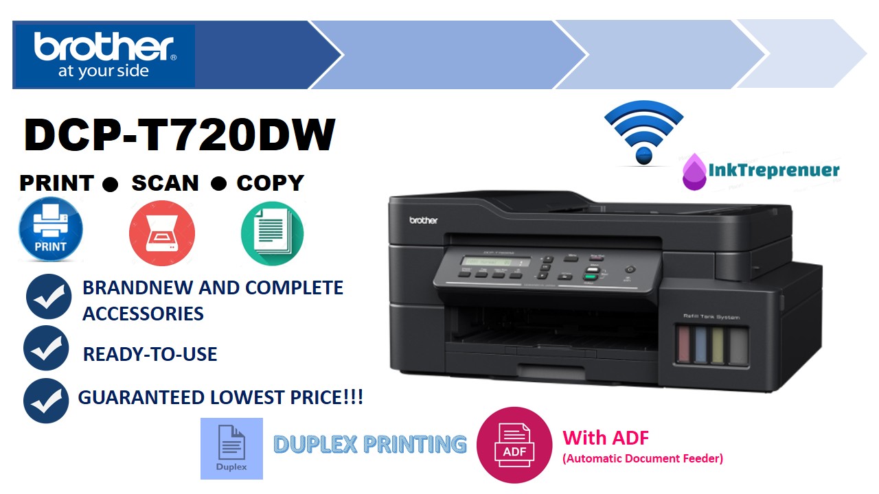 impresoras y scanners - MULTIFUNCION BROTHER INKBENEFIT TANK,BOTELLA DE TINTA DE FABRICA (ESCANER< COPIA 1