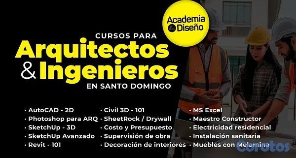cursos y clases - Curso taller de AutoCAD para Arquitectos e Ingenieros en Santo Domingo 2