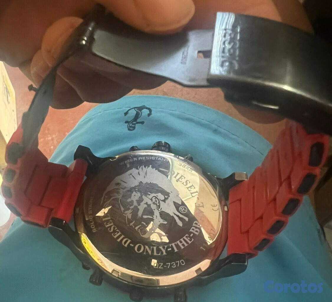 joyas, relojes y accesorios - Reloj Diesel Mr Daddy 2.0 ROJO Correa Silicona 1 M 3