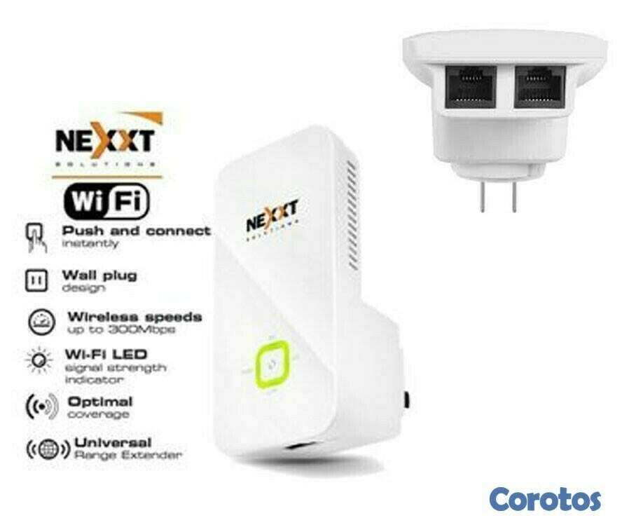 computadoras y laptops - REPETIDOR NEXXT KRONOS 301 WIRELESS AP, RANGE EXTENDER, DIRECTO A LA PARED 3