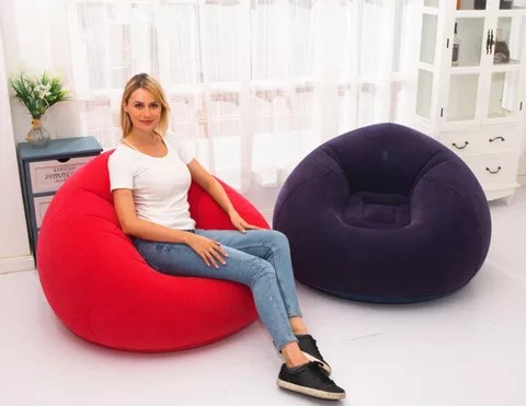 hobby y coleccion - sofa de aire inflable