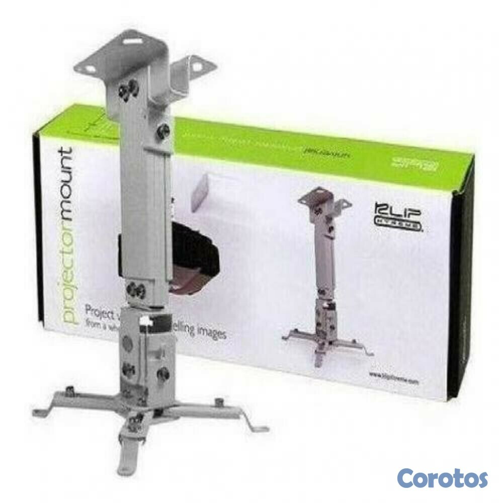 accesorios para electronica - SOPORTE PARA PROYECTOR KLIPX BLANCA DE TECHO DESDE 280MM HASTA 350MM DIAGONAL 1