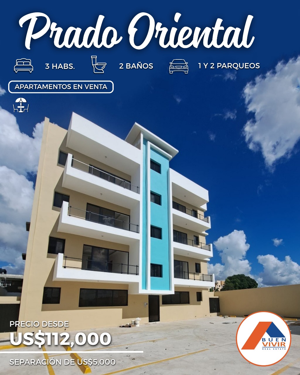 apartamentos - apartamento listo para entrega al mejor precio  1