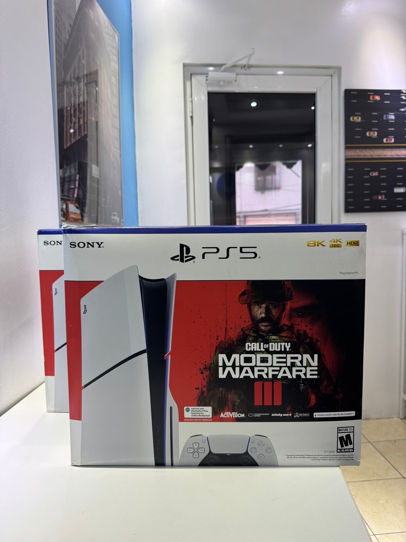 consolas y videojuegos - Consola PlayStation 5 SLIM Modern War 2 Nuevo Sellado Version Disco,$ 36,900 NEG 0