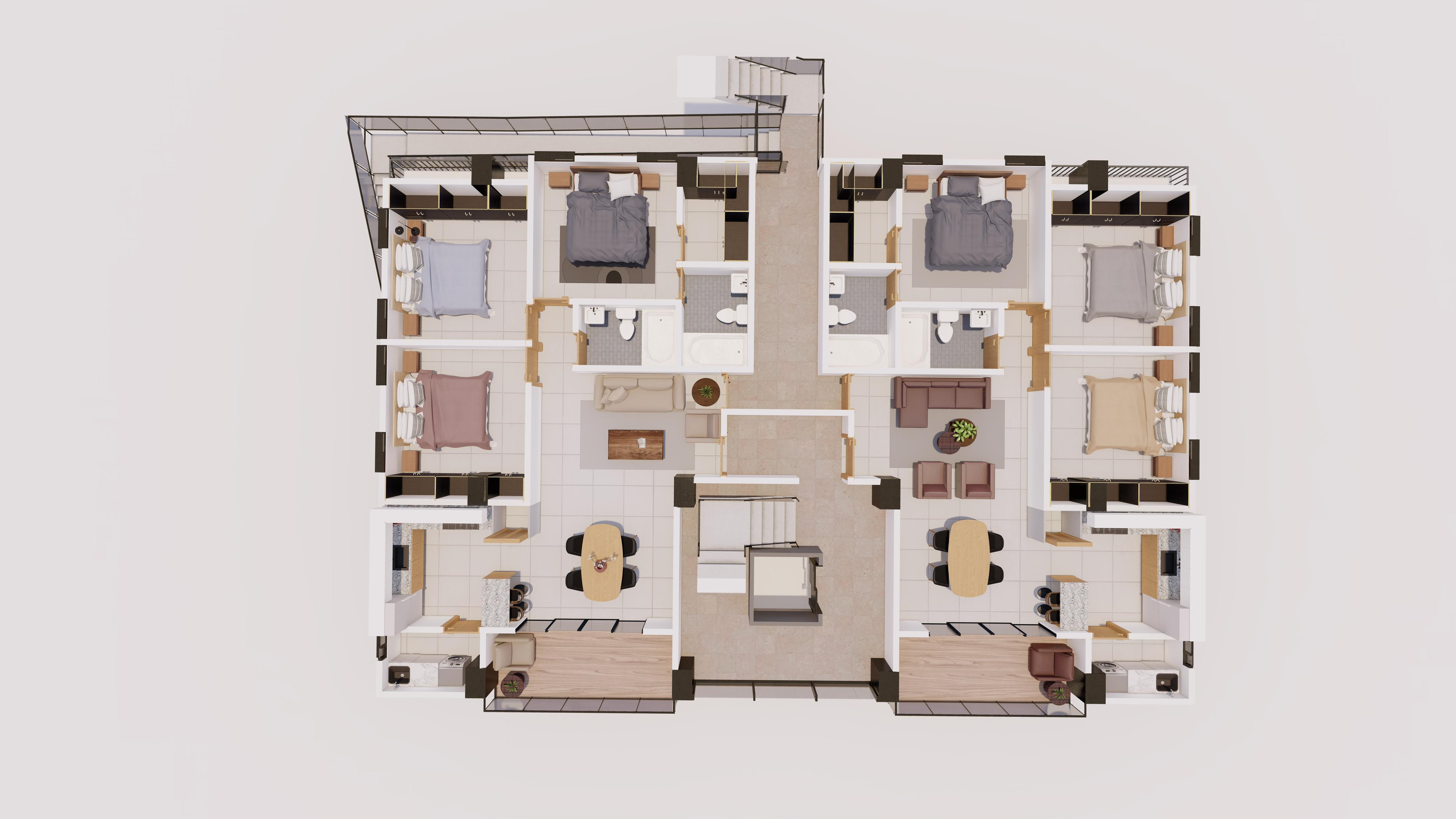 apartamentos - Torre Residencial de 7 Niveles, El Embrujo 3