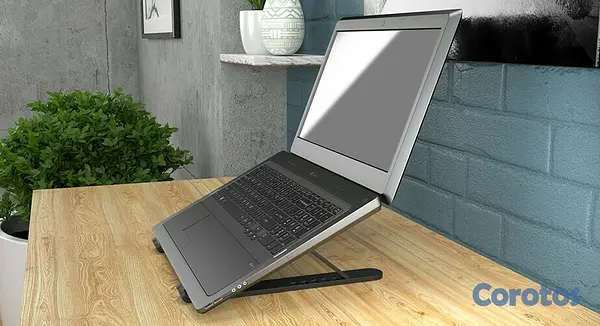 computadoras y laptops - BASE PLEGABLE XTECH PARA LAPTOP HASTA 17", 6 POSISCIONES, (XTA-130) 2