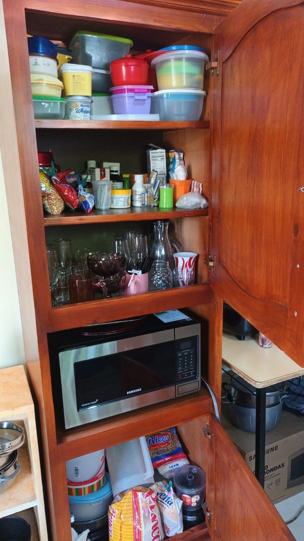 cocina - Despensa alacena para cocina con espacio para microonda 