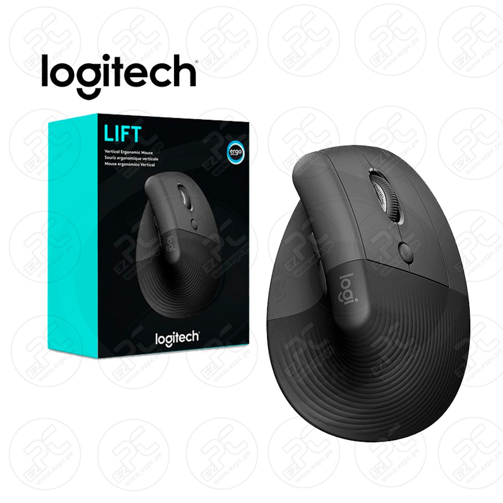 computadoras y laptops - MOUSE LOGITECH LIFT VERTICAL ERGONOMICO INALAMBRICO (WIRELESS) COLOR NEGRO