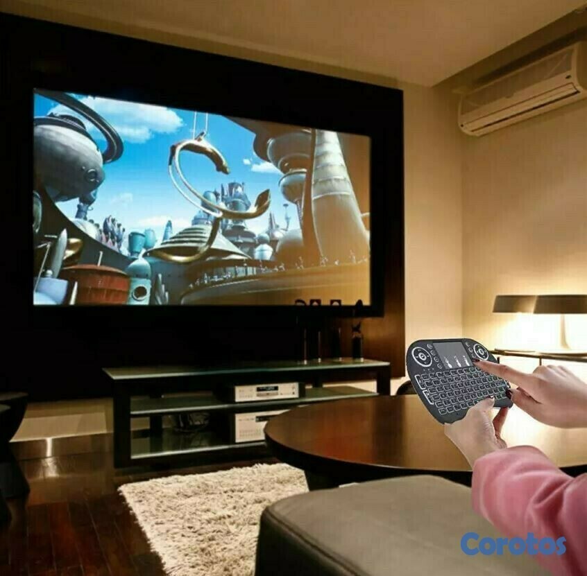 tv - Mini teclado con luz para Smart TV, TV Box, PC o Laptop 2