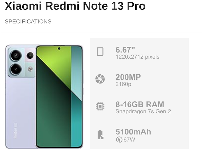 celulares y tabletas - Xiaomi Redmi Note 13 Pro 5G 256GB RAM 8GB Nuevos Sellados  1