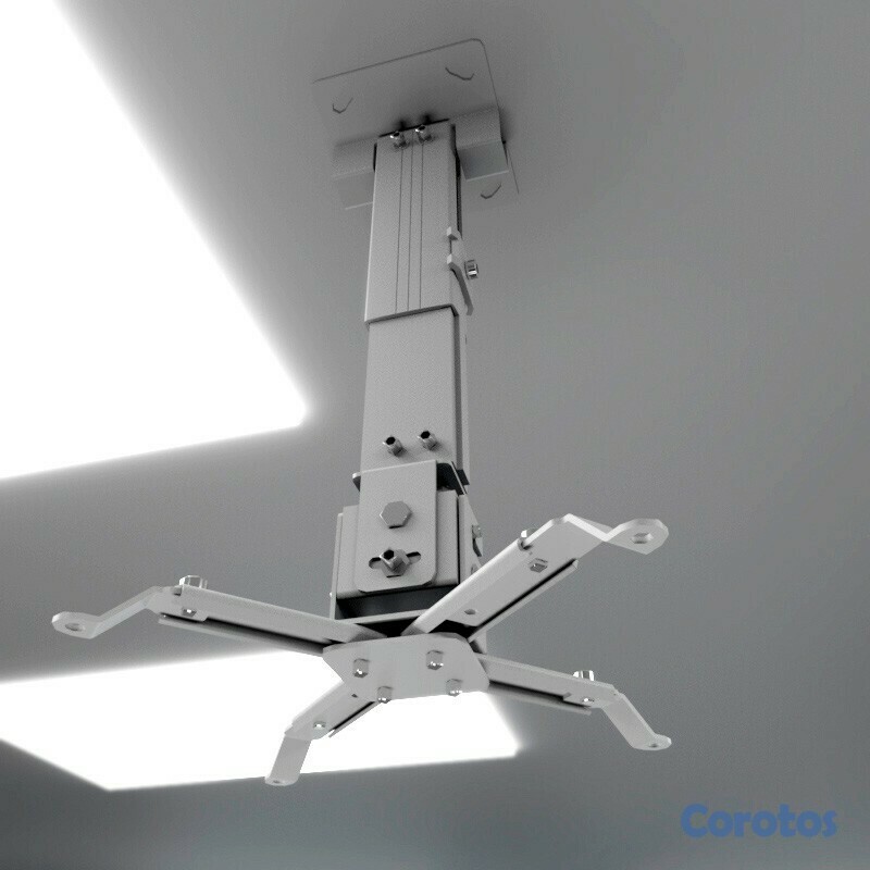 accesorios para electronica - SOPORTE PARA PROYECTOR KLIPX BLANCA DE TECHO DESDE 280MM HASTA 350MM DIAGONAL 2