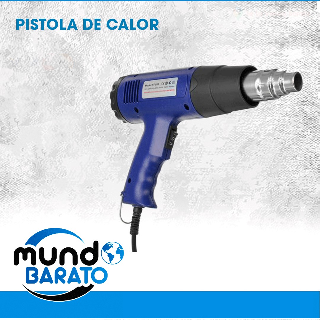 herramientas, jardines y exterior - Pistola de Aire Caliente Hot Air Ggun 2000w 50-500 Celsius 1