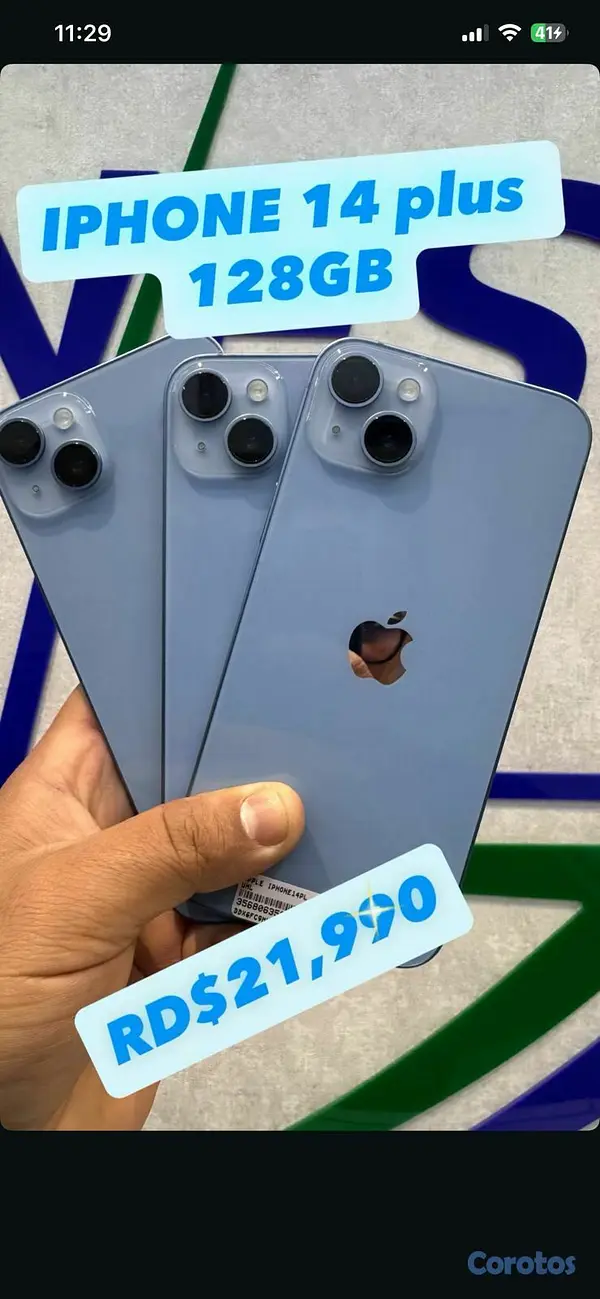 celulares y tabletas - Iphone 14 Plus de 256Gb Factory,CLASE A 