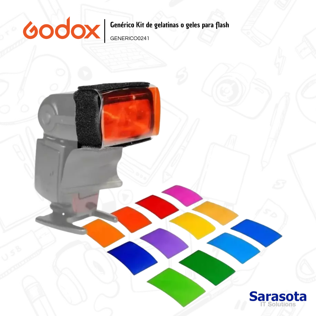 accesorios para electronica - Godox Set de Gelatinas para flash 0