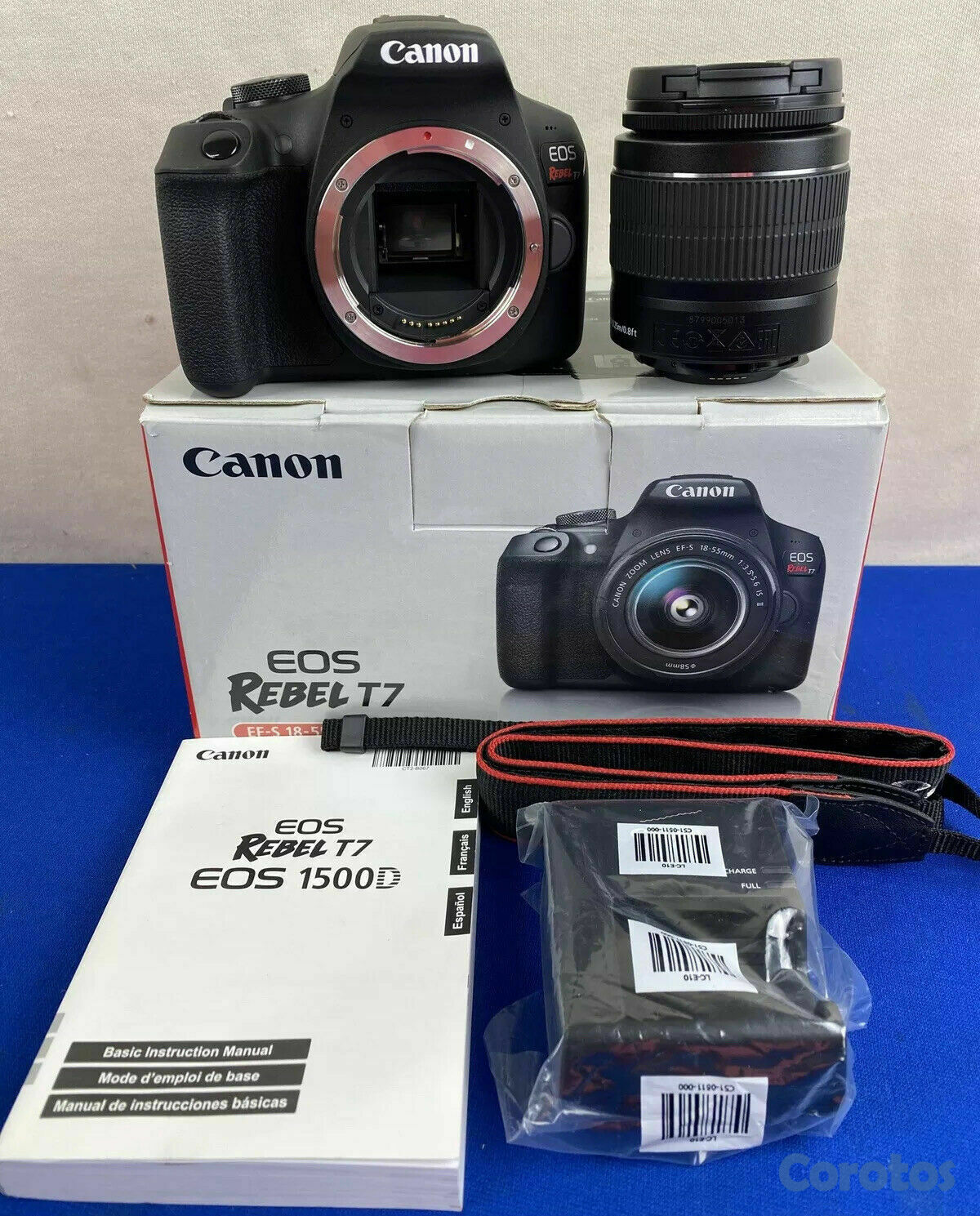 camaras y audio - Canon EOS T7 24.1MP, WiFi, NFC, USB, HDMI, Cargado 1