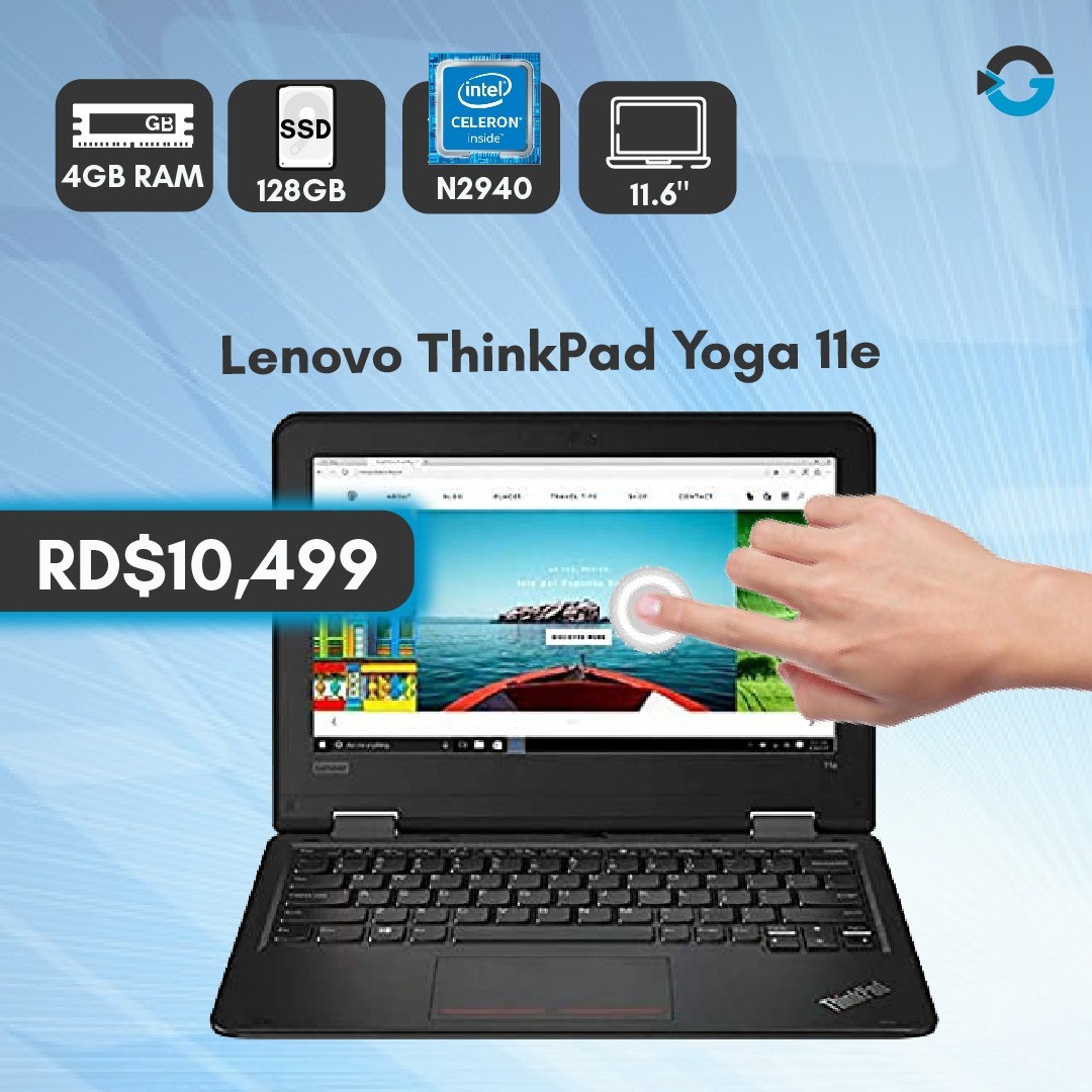 computadoras y laptops - Laptop Minis Lenovo ThinkPad Yoga 11e (PANTALLA TOUCH) (Incluye Mouse) 