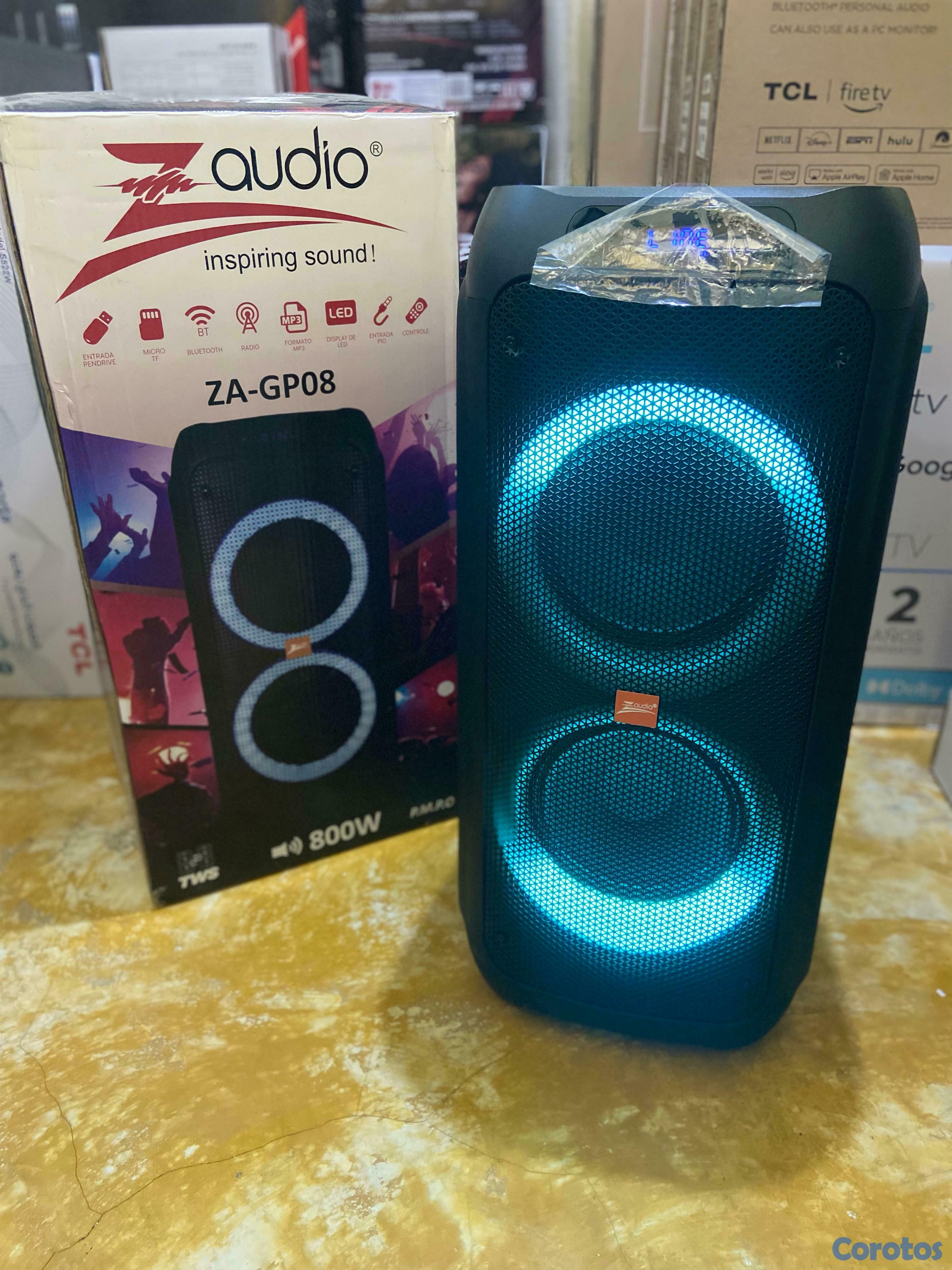 camaras y audio - BOCINAS AMPLIFICADAS Z AUDIO WOOFER MODELO ZA-GP08 800 WATTS. 1