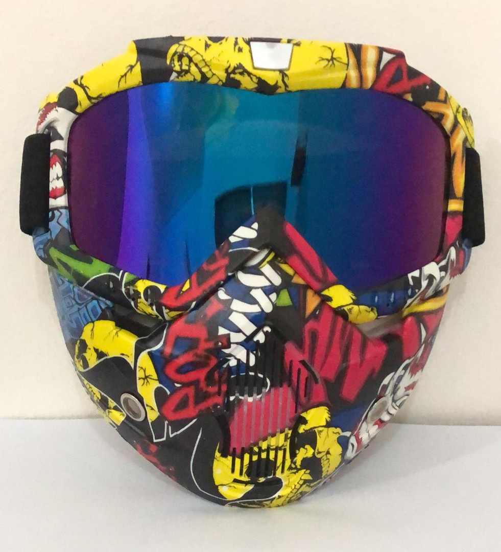 bicicletas y accesorios - Mascara Protección Moto Motocross Bicicleta Bici Lentes Buggies Careta Casco 2