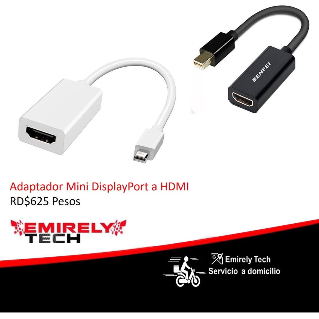 accesorios para electronica - Adaptador Mini DisplayPort a HDMI