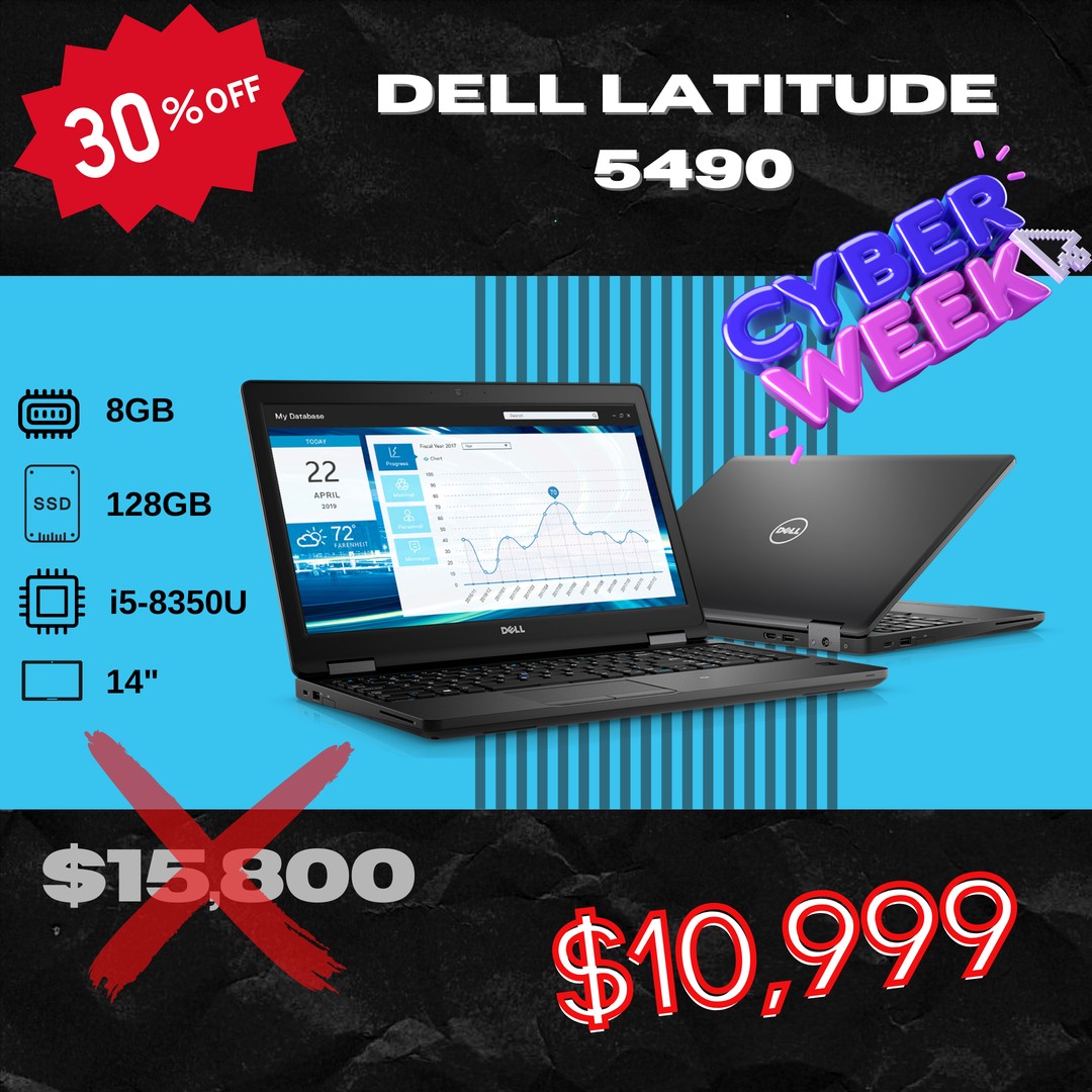 computadoras y laptops - Laptop Dell Latitude 5490 - OFERTA CYBER WEEK