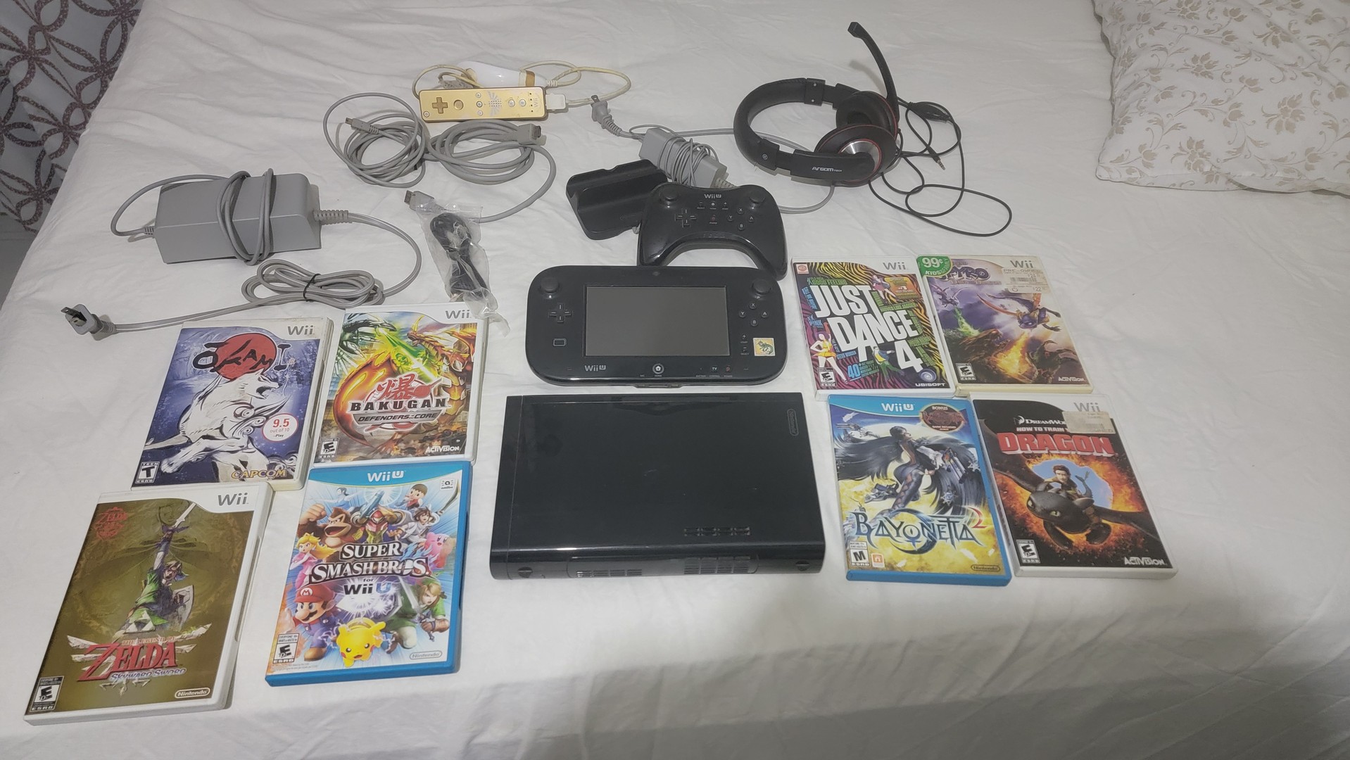 consolas y videojuegos - Nintendo Wiiu 32gb usado con varios juegos y de regalo un Argon Tech  0