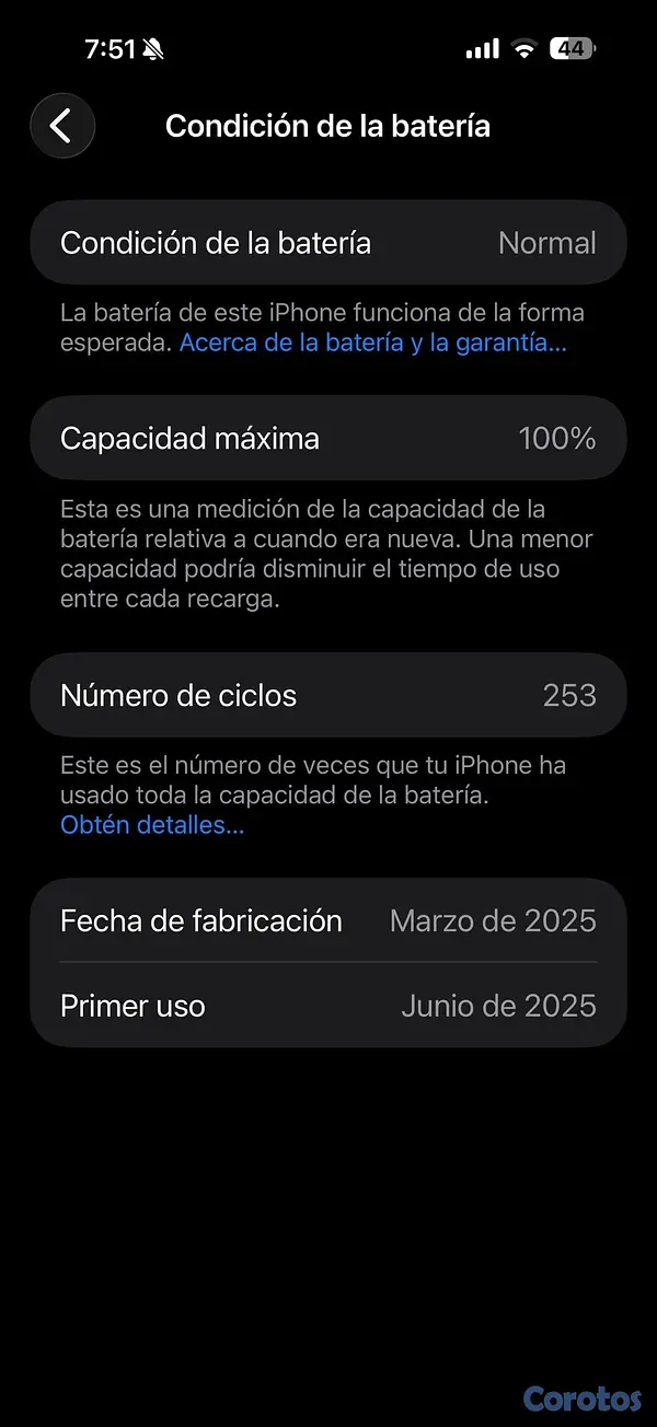 celulares y tabletas - Venta iPhone 16 pro Max (negociable) 5