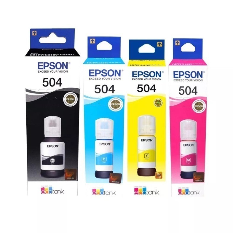 impresoras y scanners - Disponibles Botellas de Tintas 504 Originales Todo los colores 4