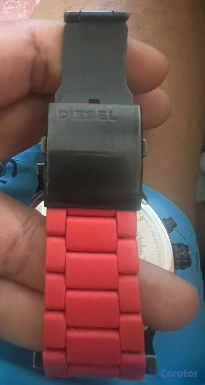 joyas, relojes y accesorios - Reloj Diesel Mr Daddy 2.0 ROJO Correa Silicona 1 M 5